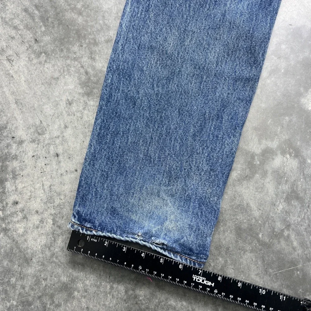 Levis Denim 501 Button Flys 34/32 Blue
